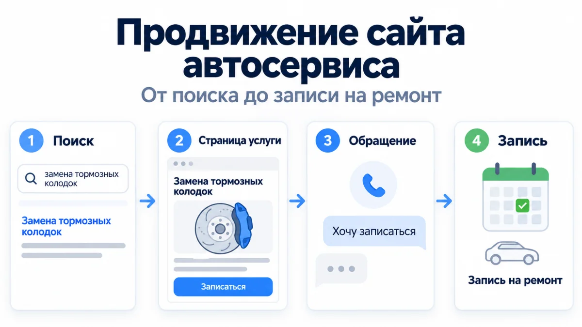 Продвижение сайта автосервиса: с чего начать SEO и как оценивать результат